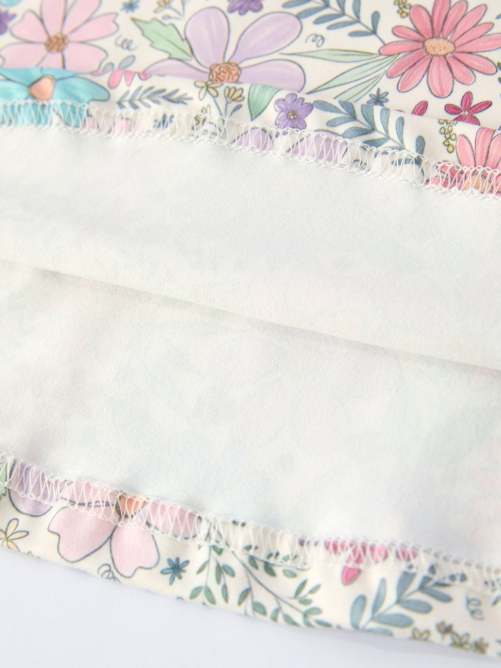 Spring Pastel Floral Girls Casual Dress