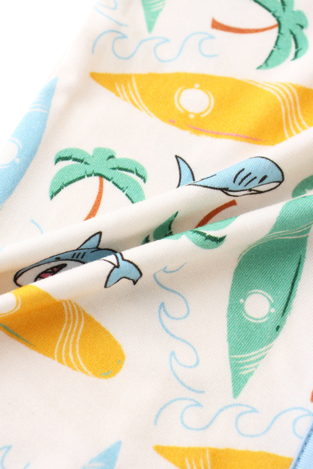 PoshTOT Beach Surfing Bamboo Baby Convertible Zippy Romper