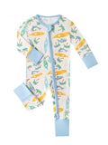 PoshTOT Beach Surfing Bamboo Baby Convertible Zippy Romper
