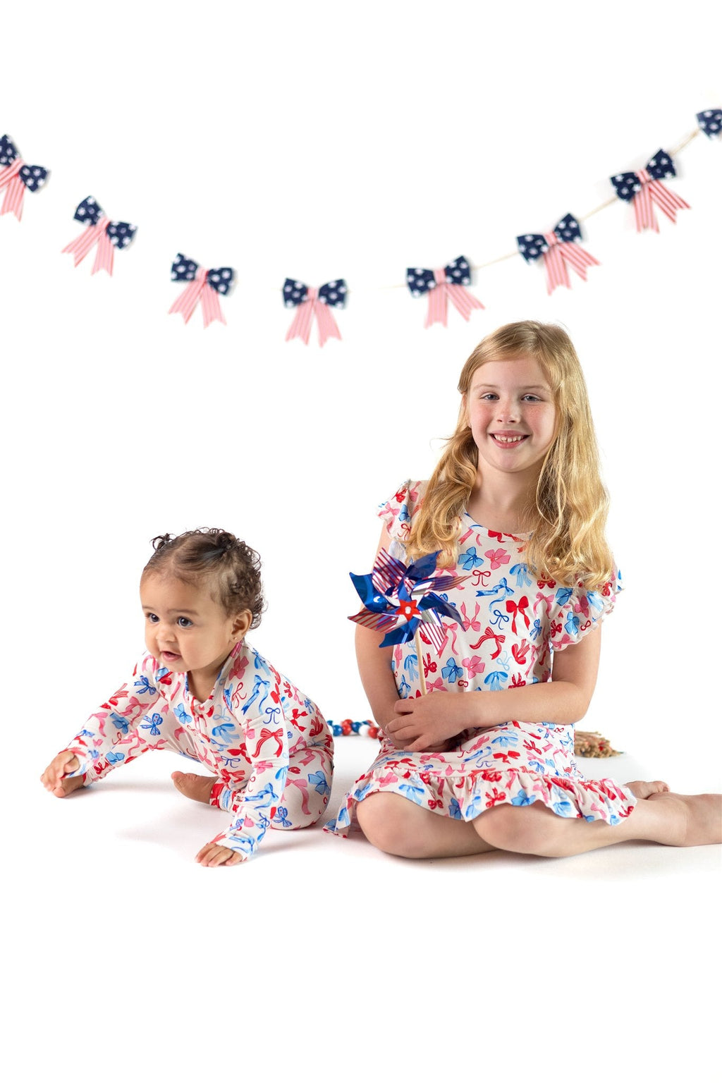 Red, White, & Blue Patriotic Bows Zippy