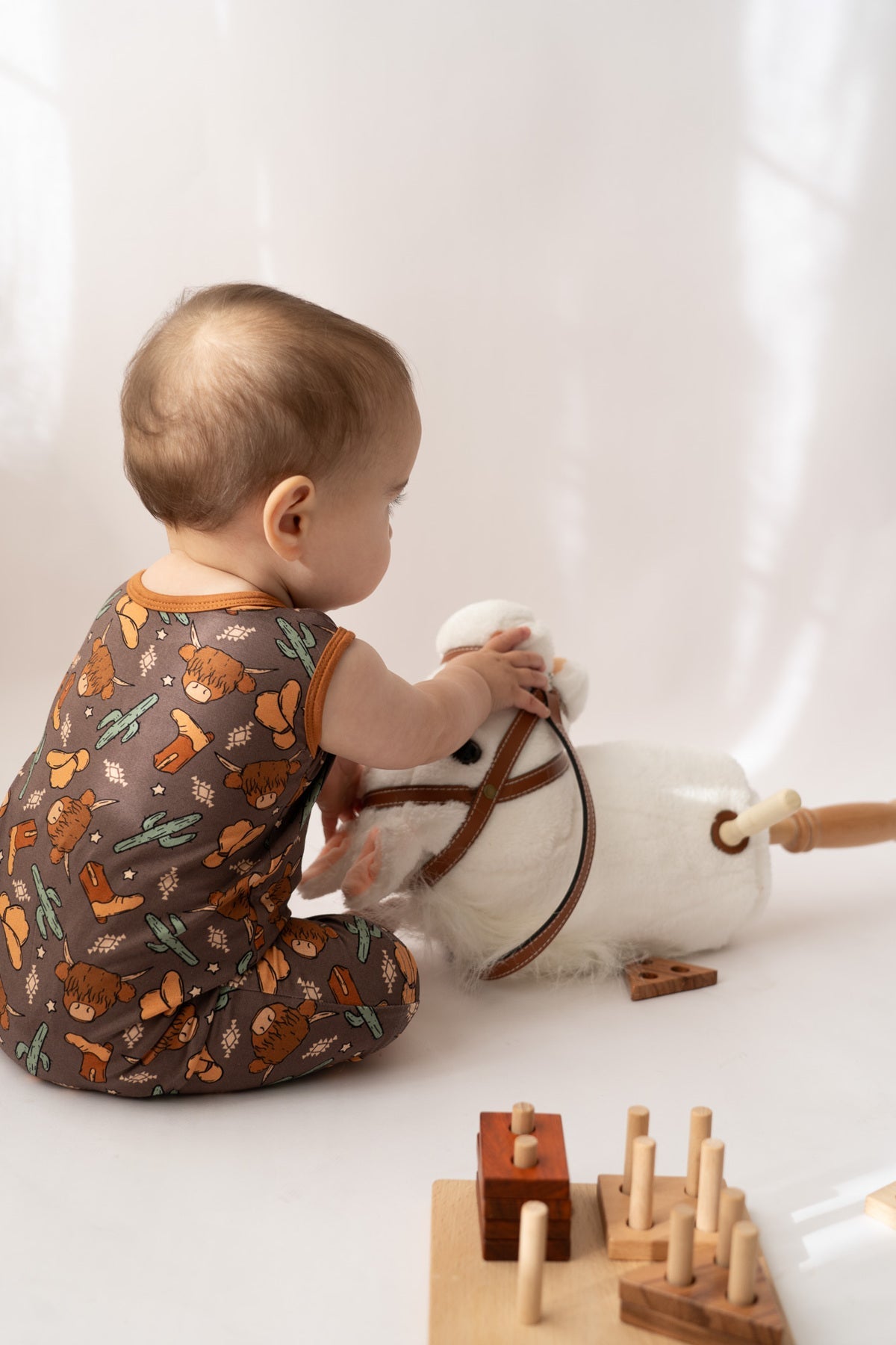 Highland Cow Shorty Tank Romper